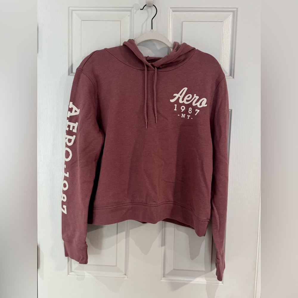 Aeropostale Dusty Mauve Pullover Hoodie XL